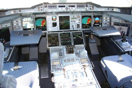 airbus a380 cockpit